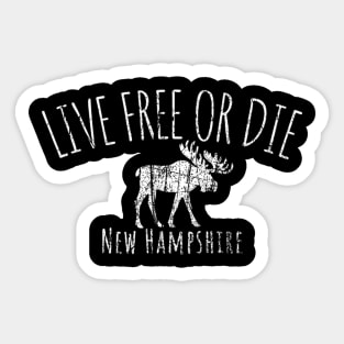 Live Free Or Die New Hampshire Sticker